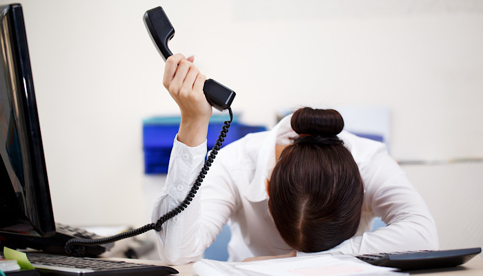 Fristrated by call centre wait times