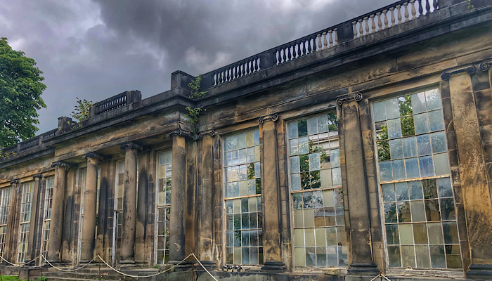 The beautiful ruins of the Camellia House at Wentworth Woodhouse