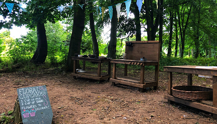 Baking stations in the Wentworth Woodhouse gardens