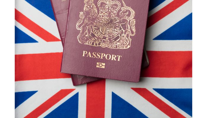 Passport and Union Jack