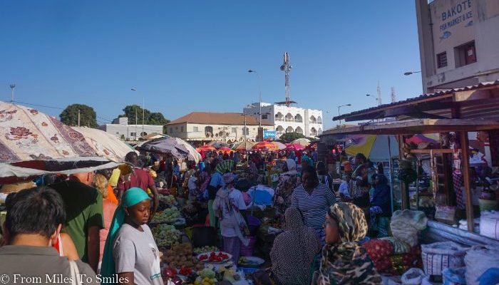Scenes of the Serrekunda market