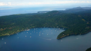 Gorgeous scenery in the Gulf Islands off Vancouver