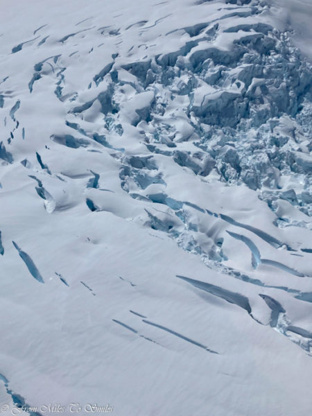 Crevasses in the Mendenhall Glacier
