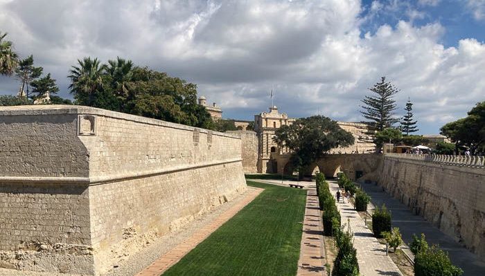 The walls of Mdina in Malta