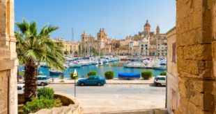 View of the marina from Senglea in the Three Cities
