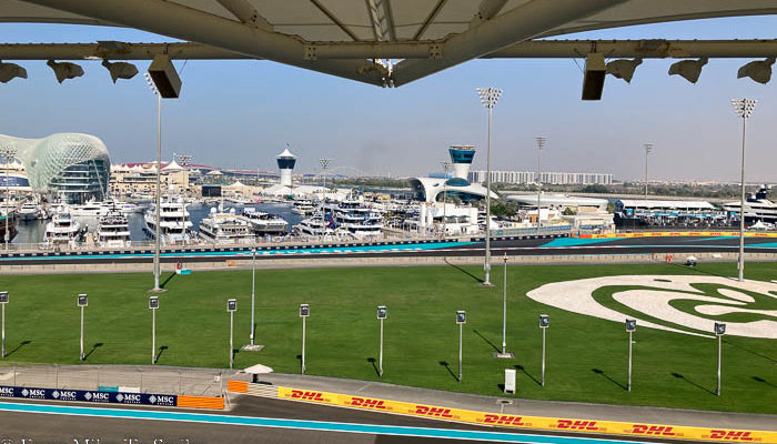 Yas Marina from the South Grandstand