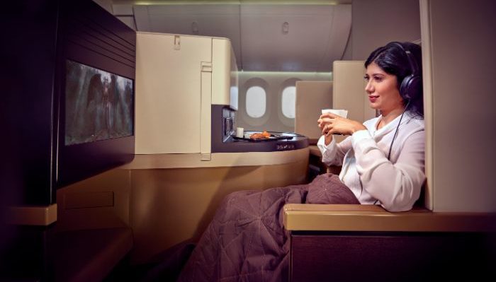 Etihad Airways business class cabin