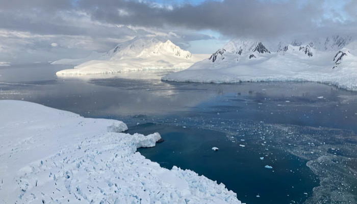 Views of Antarctica from a helicopter off the Scenic Eclipse