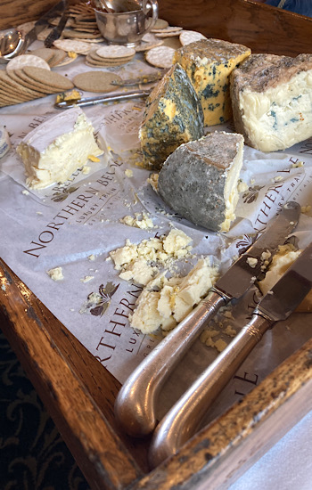 Check out the cheese board onboard the Northern Belle