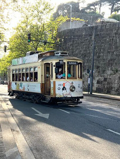 Vintage tram of Porto 