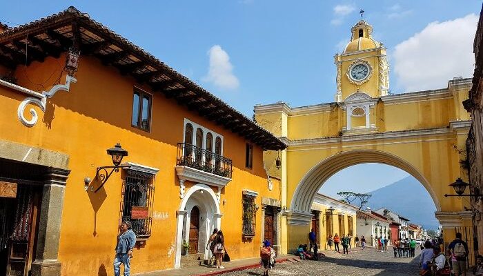 Santa Catalina Arch in Antigua Guatemala 