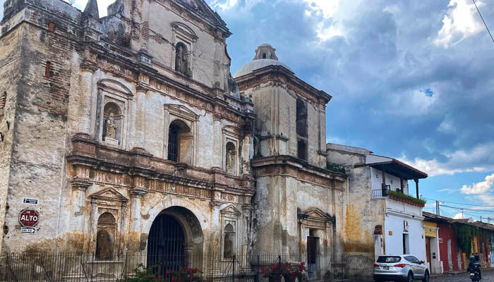 Just one of the beautiful crumbling ruins of Antigua, Guatemala