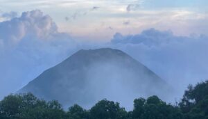 Izalco Volcano at sunset