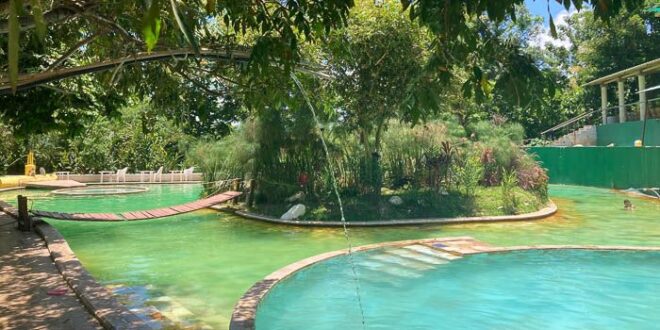 One of the pools at the Santa Theresa Spa in El Salvador