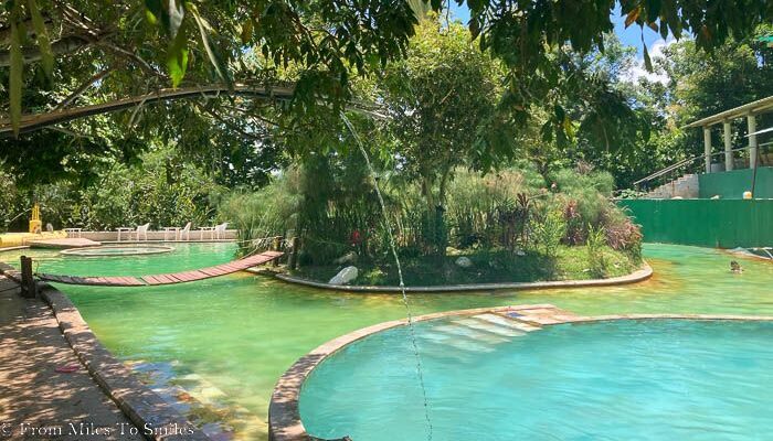 One of the pools at the Santa Theresa Spa in El Salvador