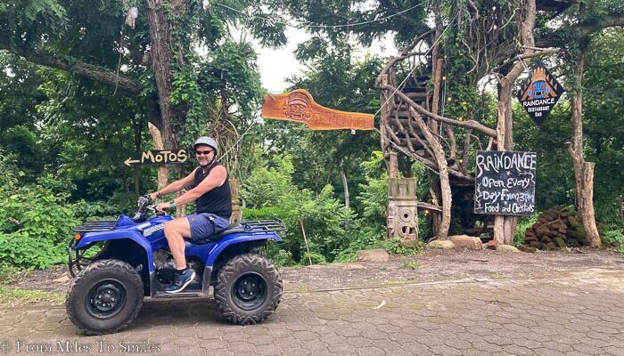 Jason and his new toy (an ATV on Ometepe)
