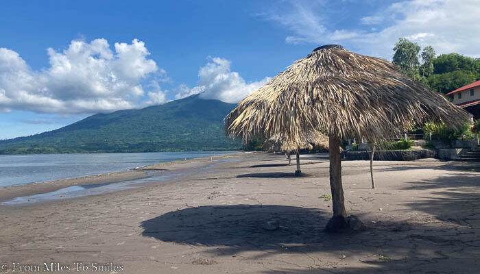 A beach in Ometepe, Nicaragua