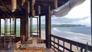 The view from the beach bar at Magnific Rock Surf Resort