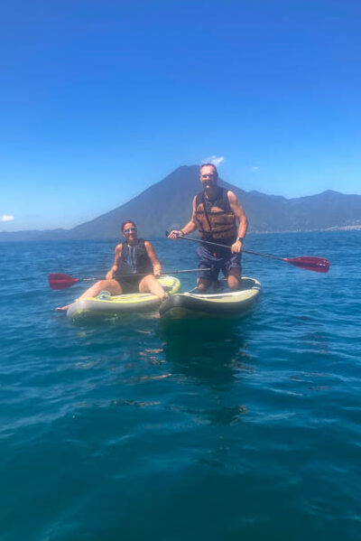 Time out on the SUP at Lake Atitlan