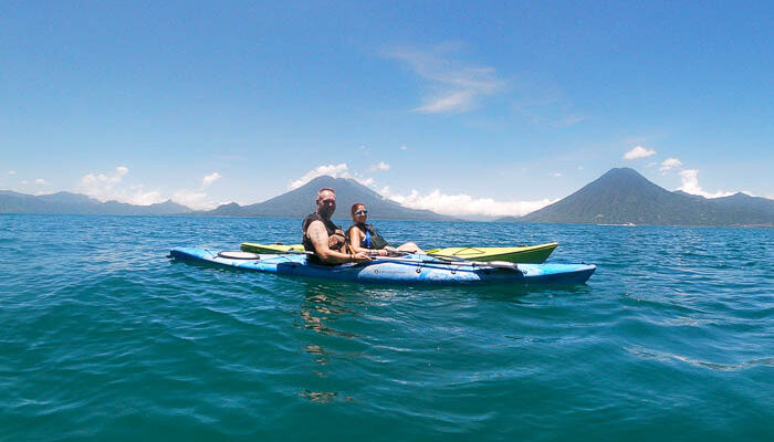 Kayaking on Lake Atitlan