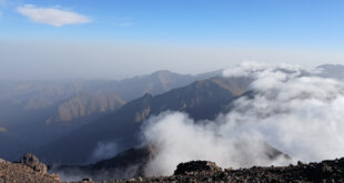 clouds above a mountain